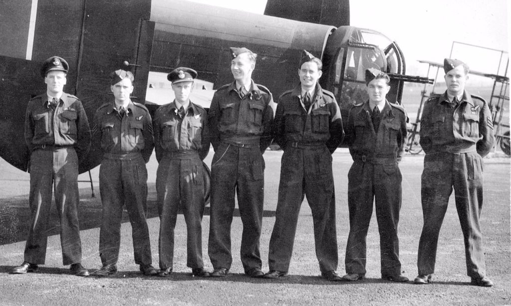 Crew of R Roger James. Douglas Hudson 3rd from left