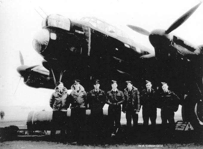 William Colson with Lancaster Crew 9th Squadron