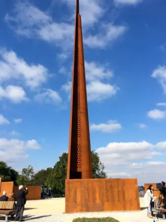 An aerial view of the IBCC spire