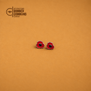 Red Poppy Stud Earring Small