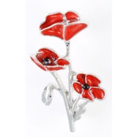 3 Poppies Brooch