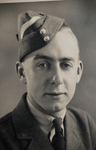 Flt Sgt Peter A Atkinson  head and shoulders in RAF uniform