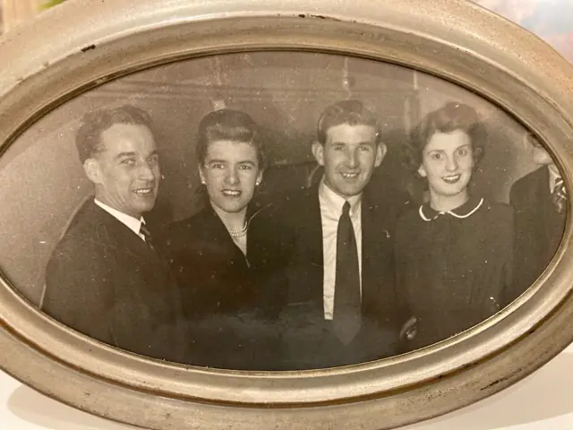 Pearce Box group photo in black and white