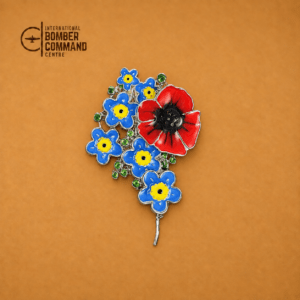 Forget-Me-Not And Poppy Brooch