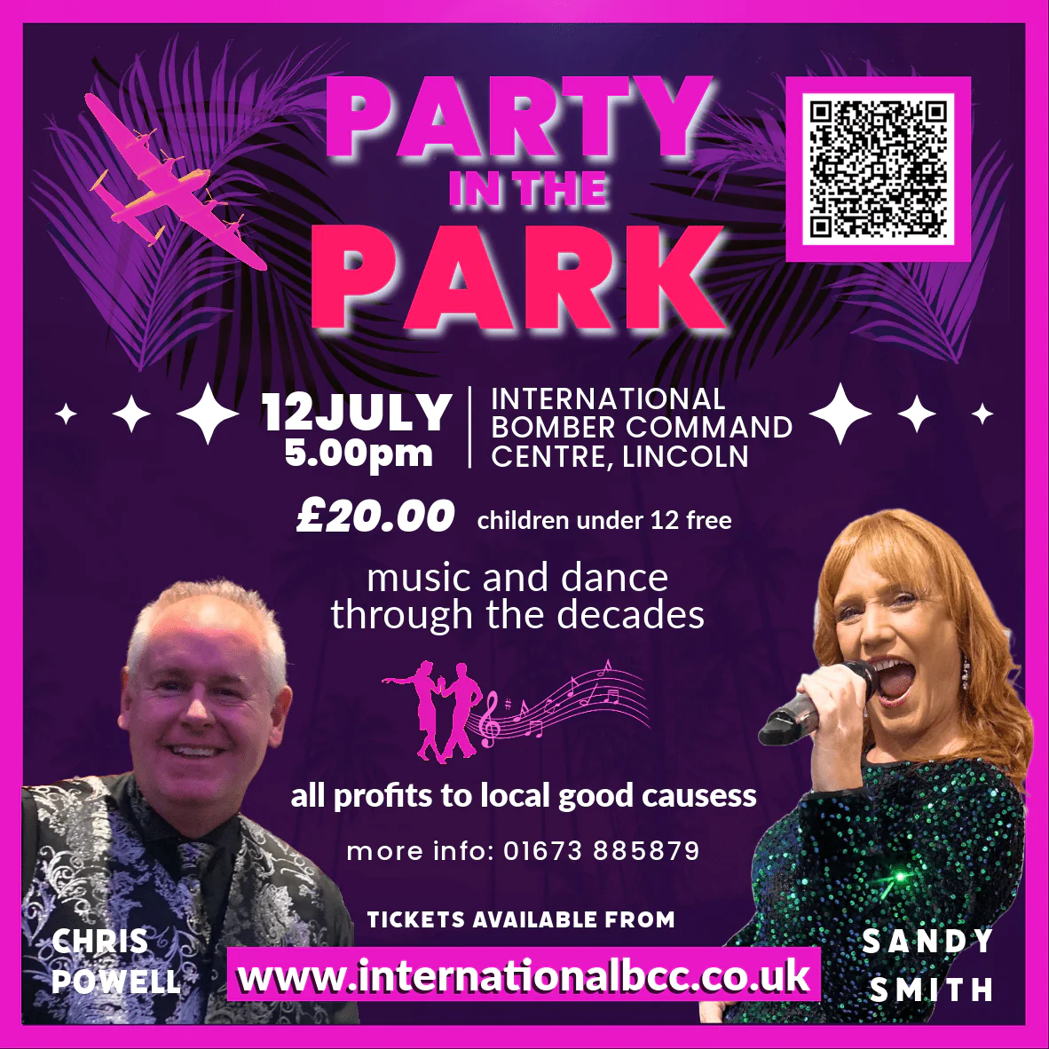 Party in the Park - full colour promotional poster