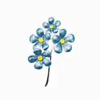 Forget-Me-Not Brooch