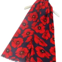 Poppy Scarf - Navy and Glitter