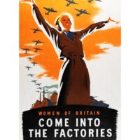 Metal Sign - 'Come Into The Factories'