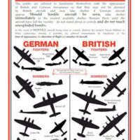 WWII Aircraft ID Poster