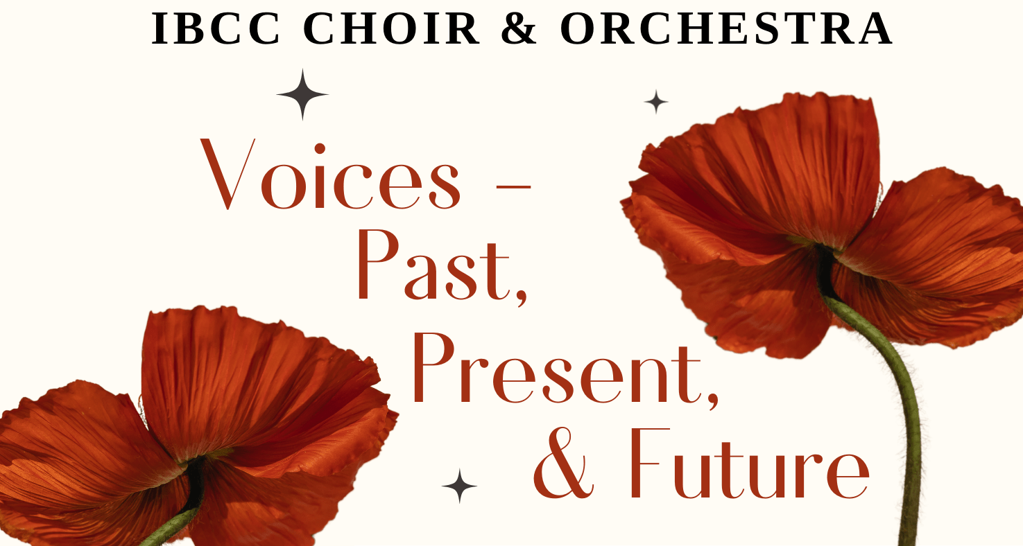 colour poster for IBCC Music concert