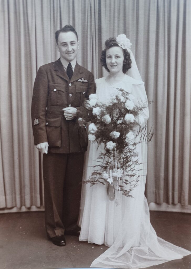 Black and white photo of Kenneth Baldwin wedding
