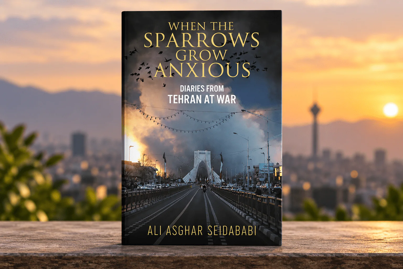 Colour photo of book cover When Sparrows Fall